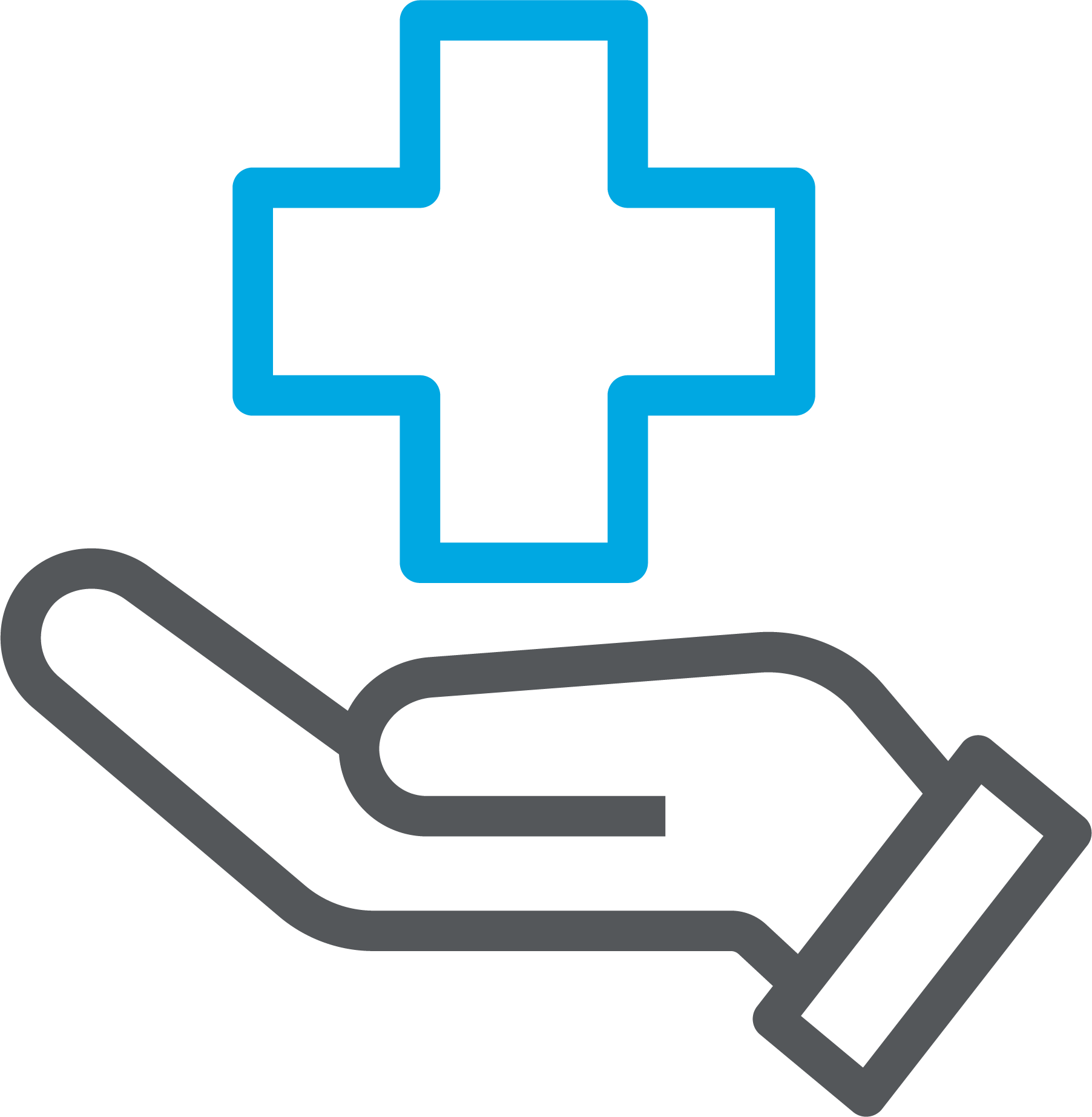 Icon representing control of health