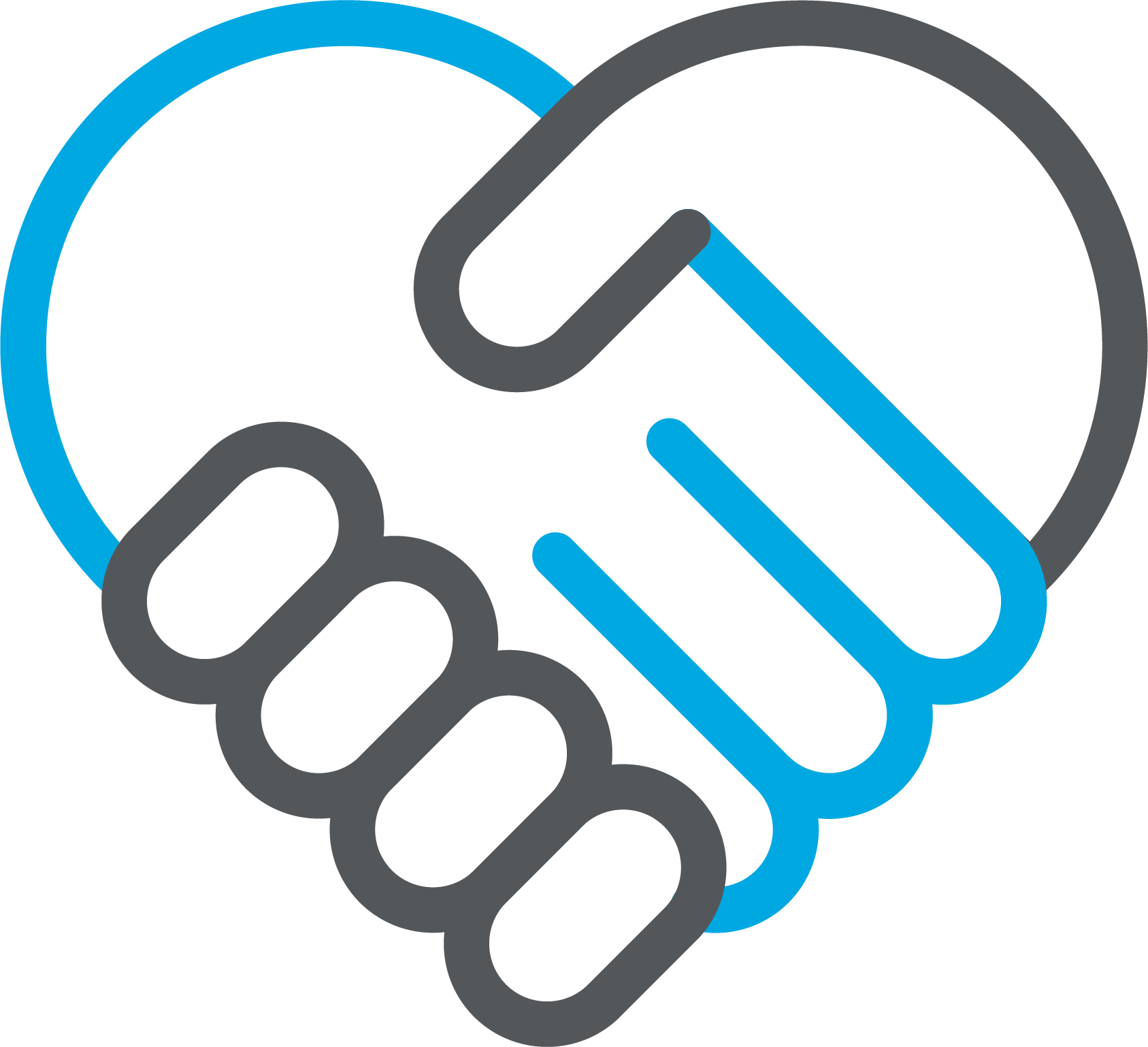 Icon representing hand shake